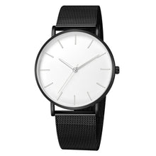 Load image into Gallery viewer, Reloj de cuarzo para hombre, relojes casuales, Reloj Simple de Metal, Reloj de cuarzo, Reloj de malla de acero inoxidable, Reloj erkek kol saati masculino