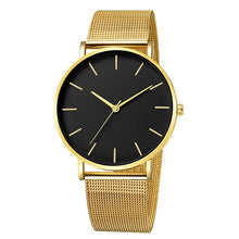 Load image into Gallery viewer, Reloj de cuarzo para hombre, relojes casuales, Reloj Simple de Metal, Reloj de cuarzo, Reloj de malla de acero inoxidable, Reloj erkek kol saati masculino
