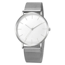 Load image into Gallery viewer, Reloj de cuarzo para hombre, relojes casuales, Reloj Simple de Metal, Reloj de cuarzo, Reloj de malla de acero inoxidable, Reloj erkek kol saati masculino
