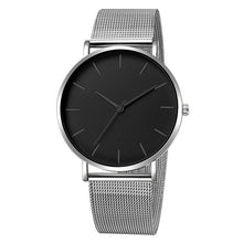 Load image into Gallery viewer, Reloj de cuarzo para hombre, relojes casuales, Reloj Simple de Metal, Reloj de cuarzo, Reloj de malla de acero inoxidable, Reloj erkek kol saati masculino
